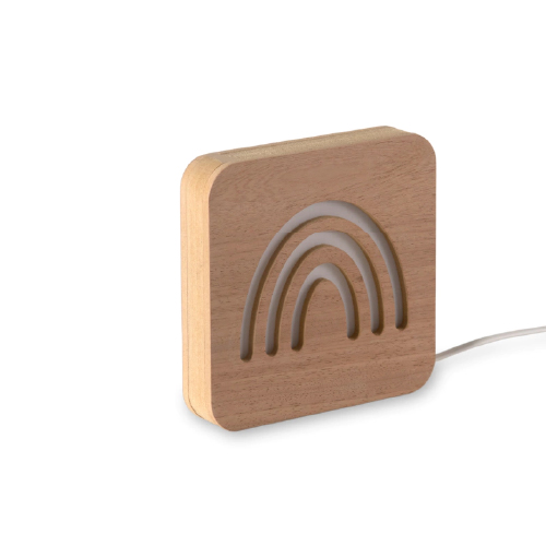 VELADOR MADERA ARCOIRIS